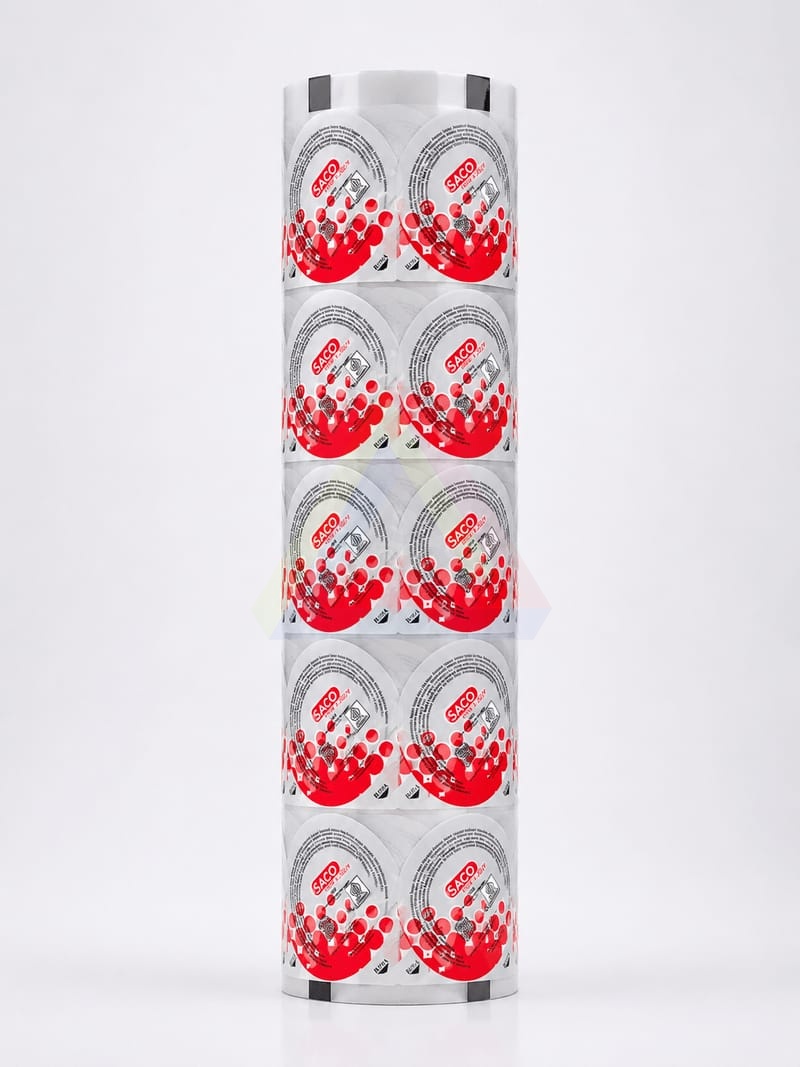 Kemasan Roll Lid Cup Saco Merah